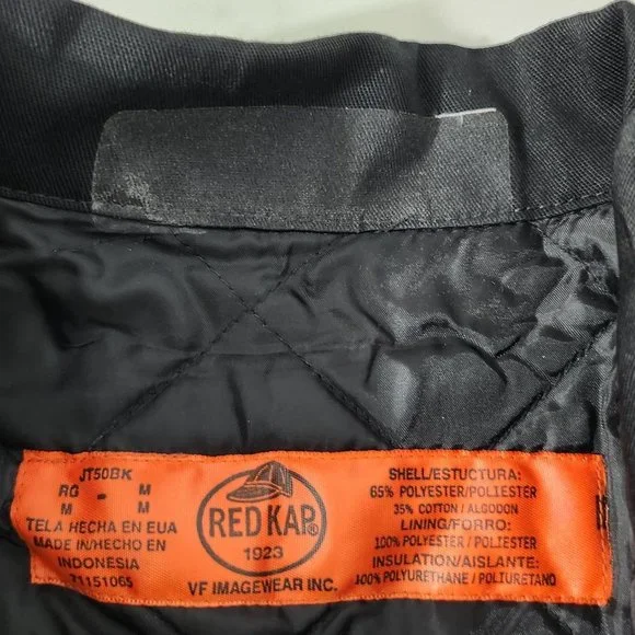 Red Kap Black Work Jacket Size M - Picture 4 of 4